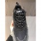 Replica High Quality Balenciaga Triple S Sneaker Black shoe body/Transparent sole/Black mesh cloth 8DF2A627F179