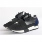 Replica High Quality Balenicaga Race Runner Sneaker Black Blue Suede