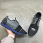 Replica Perfect Quality Balenciaga Men'S Blue High-Top Sneakers Race Runners