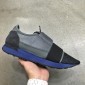 Replica Perfect Quality Balenciaga Men'S Blue High-Top Sneakers Race Runners