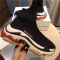 Replica High Quality Balenciaga Custom Speed Trainer X Triple S Sneaker Black E3F06C9D3154