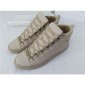 Replica High Quality Balenciaga Sprayed Suede Arena High-Top Sneakers-Light Taupe