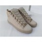 Replica High Quality Balenciaga Sprayed Suede Arena High-Top Sneakers-Light Taupe