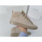 Replica High Quality Balenciaga Sprayed Suede Arena High-Top Sneakers-Light Taupe