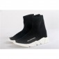 Replica High Quality Balenciaga Black Speed Trainer Kid Sneaker With White Textured Sole 366C7CF9E587