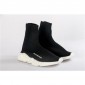 Replica High Quality Balenciaga Black Speed Trainer Kid Sneaker With White Textured Sole 366C7CF9E587