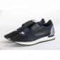 Replica High Quality Balenciaga Dark Navy Blue Multi Material Race Runner Sneakers