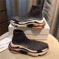 Replica High Quality Balenciaga Custom Speed Trainer X Triple S Sneaker Grey B98730F73D40