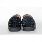 Replica High Quality Christian Louboutin Roller-Boat Spikes Men'S Flat In Black Suede