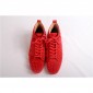 Replica High Quality Christian Louboutin Red Louis Spikes Men'S Flat Sneakers