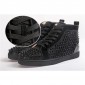 Replica High Quality Christian Louboutin Louis Orlato Men'S Flat High Spikes Sneakers