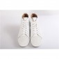 Replica High Quality Christian Louboutin White Leather Toe Spikes High-Top Lou Spikes Men'S Flat Sneakers