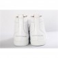 Replica High Quality Christian Louboutin White Leather Toe Spikes High-Top Lou Spikes Men'S Flat Sneakers