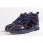 Replica High Quality Christian Louboutin Louis Flat Purple Glossy Patent Sneakers