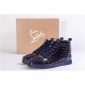 Replica High Quality Christian Louboutin Louis Flat Purple Glossy Patent Sneakers