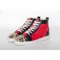 Replica High Quality Christian Louboutin Sliver Louis Spikes Mens Flat Sneaker