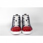 Replica High Quality Christian Louboutin Red Louis Spikes Mens Flat Black Sneaker