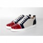 Replica High Quality Christian Louboutin Red Louis Mens Flat Black Sneaker