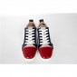 Replica High Quality Christian Louboutin Red Louis Mens Flat Black Sneaker