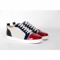 Replica High Quality Christian Louboutin Red Louis Mens Flat Black Sneaker