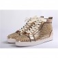 Replica High Quality Christian Louboutin Louis Spikes Orlato Men'S Flat Sneakers