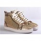 Replica High Quality Christian Louboutin Louis Spikes Orlato Men'S Flat Sneakers