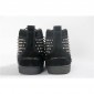 Replica High Quality Christian Louboutin Louis Spikes Men'S Flat Black Dk Bk Black Mens Sneakers