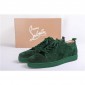 Replica High Quality Christian Louboutin Louis Junior Green Men'S Flat Sneakers