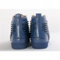 Replica High Quality Christian Louboutin Louis Spikes Men'S Flat Sneakers-Dark Blue