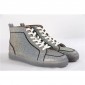 Replica High Quality Christian Louboutin Mens High Top Rantus Orlato Glitter Disco Ball Glitter Sneaker