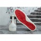 Replica High Quality Christian Louboutin Hand Drawn Loubitag White Leather High Top Sneakers