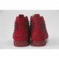 Replica High Quality Christian Louboutin Mens Spikes High Top Red Sneaker