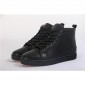 Replica High Quality Christian Louboutin Louis Mens Flat Black Sneaker