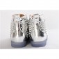 Replica High Quality Christian Louboutin Louis Flat Leather High Top Silver Sneakers