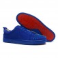 Replica High Quality Christian Louboutin Louis Junior Spikes Men Flat Sneaker Blue