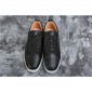 Replica High Quality Christian Louboutin Rantulow Flat Black Leather Sneakers