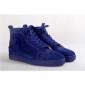 Replica High Quality Christian Louboutin Louis Orlato Blue Men'S Flat Sneakers