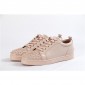 Replica High Quality Christian Louboutin Louis Junior Spikes Leather Colombe Low Top Sneakers