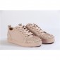 Replica High Quality Christian Louboutin Louis Junior Spikes Leather Colombe Low Top Sneakers