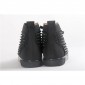 Replica High Quality Christian Louboutin Black Louis Spikes Orlato Men'S Flat Sneakers