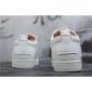 Replica High Quality Christian Louboutin Rantulow Flat Latte Leather Sneakers