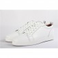 Replica High Quality Christian Louboutin Louis Junior Flat White Low Top Calf Sneaker