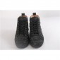 Replica High Quality Christian Louboutin Black Python Louis Flat Sneakers