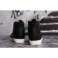 Replica High Quality Christian Louboutin Louis Flat Mens High Top Leather Sneakers Black