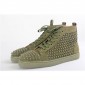 Replica High Quality Christian Louboutin Louis Orlato Flat High Top Spike Sneakers