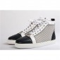 Replica High Quality Christian Louboutin Louis Orlato Nappa Black White Sneakers