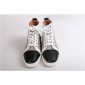 Replica High Quality Christian Louboutin Louis Orlato Nappa Black White Sneakers