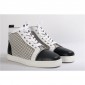 Replica High Quality Christian Louboutin Louis Orlato Nappa Black White Sneakers