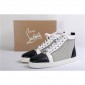 Replica High Quality Christian Louboutin Louis Orlato Nappa Black White Sneakers