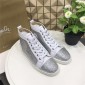 Replica High Quality Christian Louboutin Louis Strass White Men'S Flat Sneakers